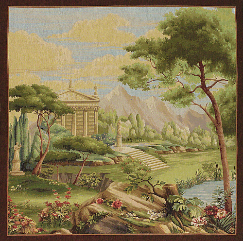 Tapisserie Vue Panoramique sur un Jardin