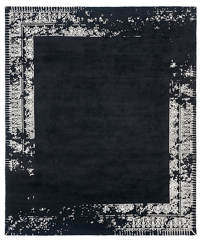 Tapis Ferrara Bordure Spéciale Noir
