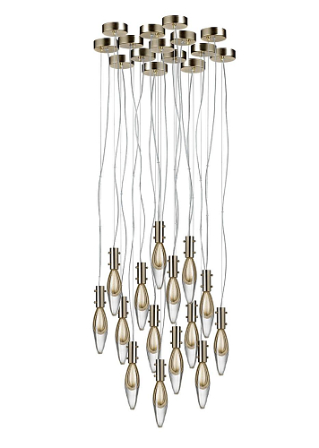 Suspension Murano Gouttes 15 Lumières