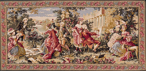 Tapisserie Fête Champêtre avec Bordure