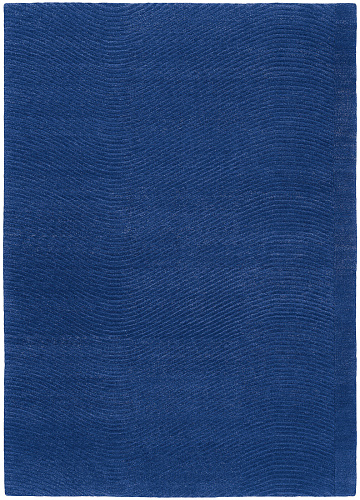 Tapis Ligne Ondulée 1 Bleu