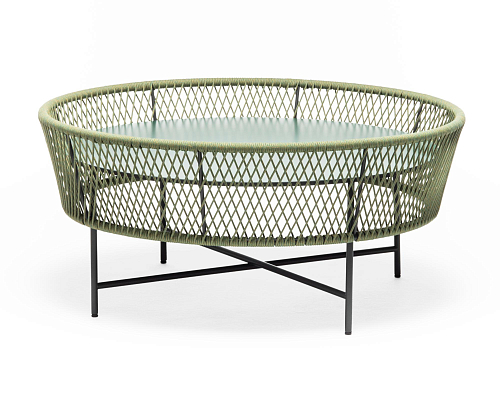 Table Basse de Jardin Ronde Verte Tamburo LG