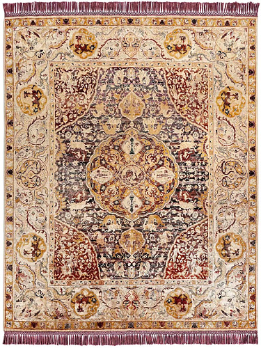 Tapis noué main de luxe Or