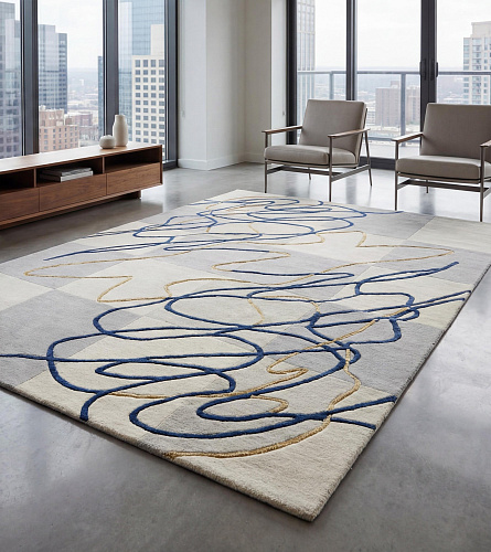 Tapis Calligraphic Flow