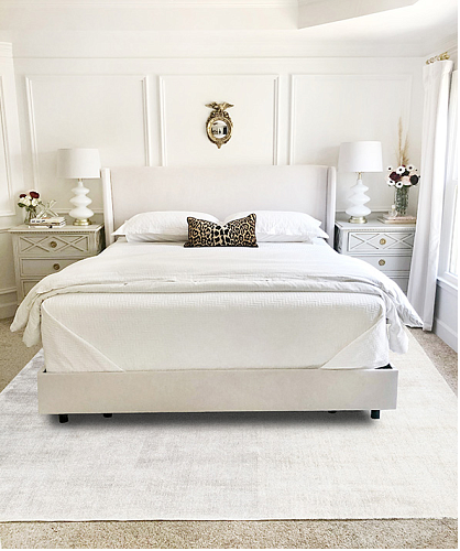 Tapis Uni Viscose Sable