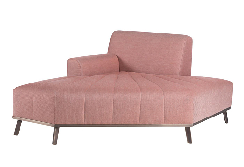 Méridienne extensible rose