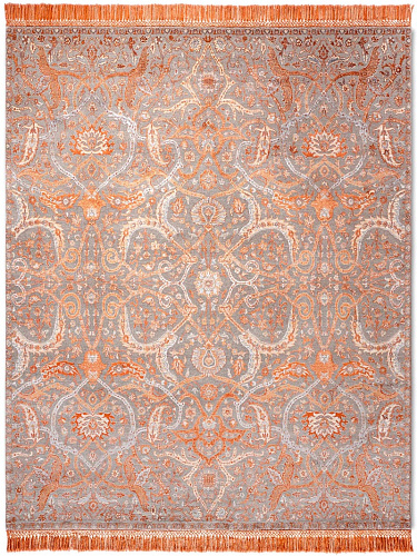 Tapis noué main Heriz Cuivre Luxe