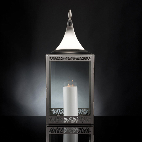 Lanterne d'extérieur satinée Sultan