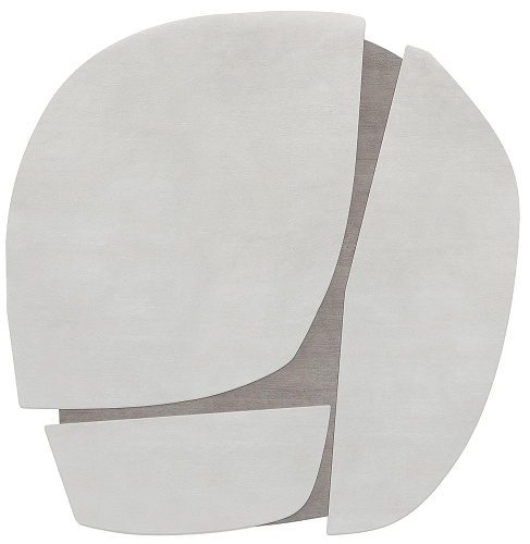 Tapis Designer Gris Forme Spéciale