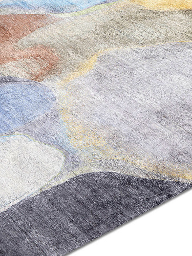 Tapis fait main de luxe Multicolore