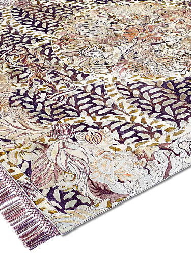 Tapis Aubusson No. 01 Original sur Violet Foncé