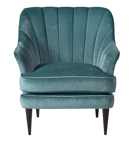 Fauteuil Michelle bleu canard