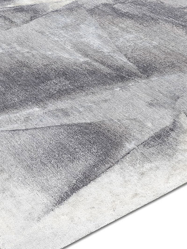 Tapis noué main Argent