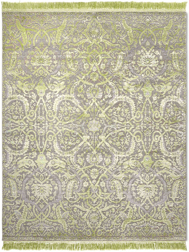 Tapis noué main Heriz Vert Pomme Luxe