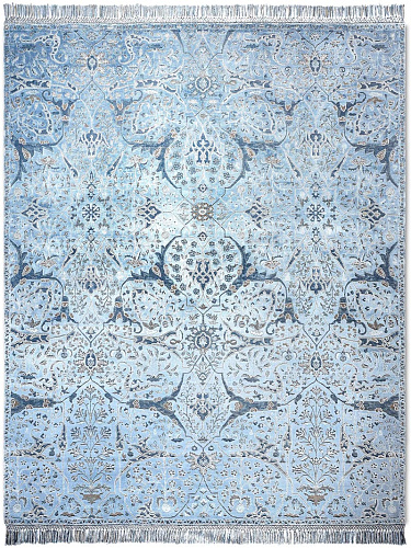 Tapis fait main de luxe Teheran Bleu