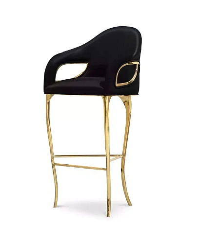 Tabouret de Bar Dossier Haut Chandra