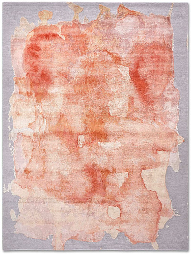 Tapis noué main de luxe Mono Rose