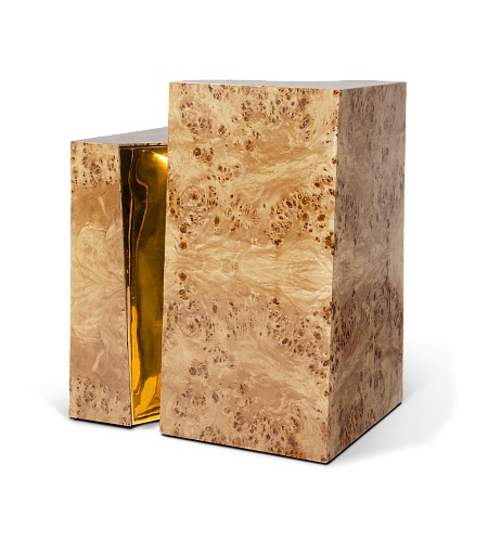 Table d'Appoint Peuplier Fissure