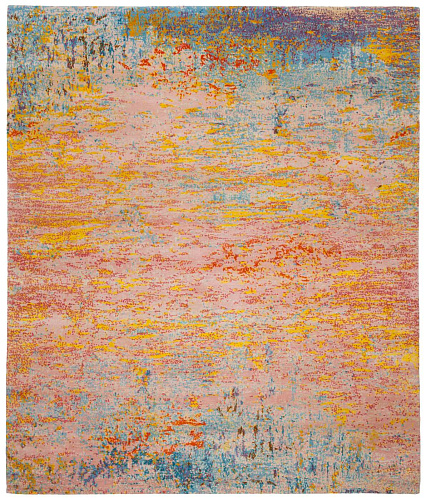 Tapis Artwork 1 Multicolore Rose
