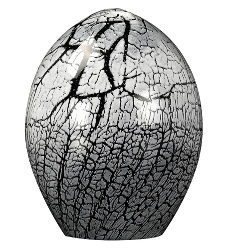 Œuf en cristal craquelé foncé