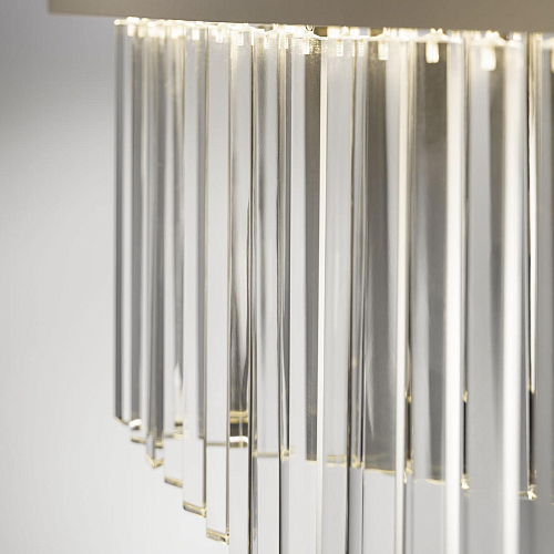 Petite Suspension en Verre Transparent Losange