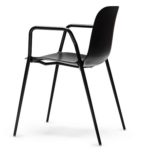Chaise Dogo P Noire (Lot de 2)