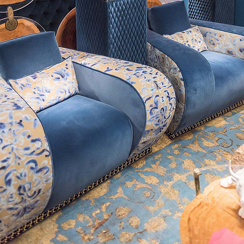 Fauteuil à motifs Firenze
