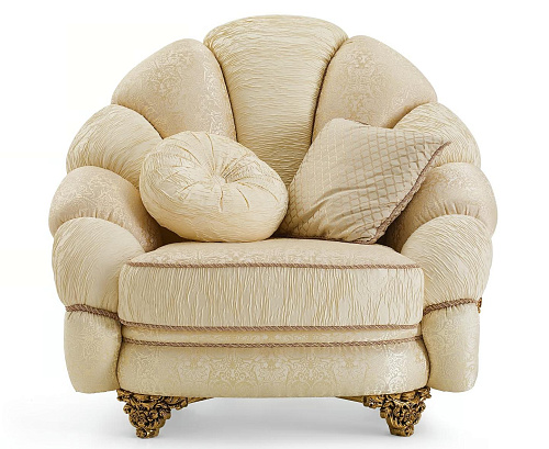 Fauteuil Royal En Tissu Italien
