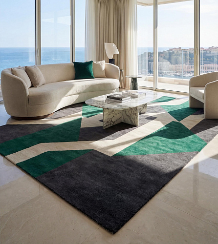 Tapis artisanal Interlocking Paths