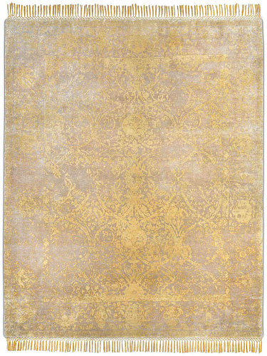 Tapis de luxe Blanc Or
