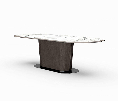 Table de salle à manger ovale en marbre Mizar