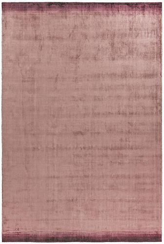 Tapis Viscose Tissée Main Rose Poudré