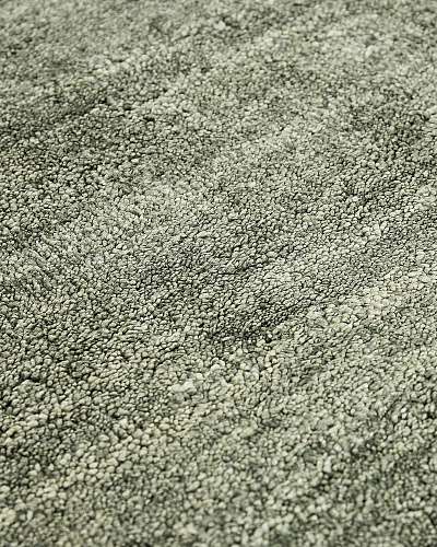 Tapis Vert Pur en Soie de Bambou