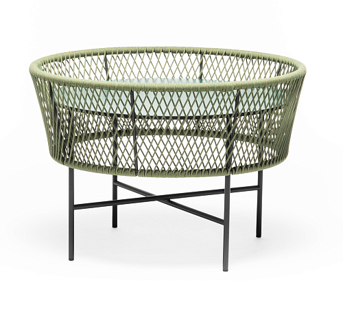 Table Basse de Jardin Ronde Verte Tamburo ME