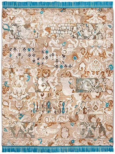 Tapis noué main de luxe Dragon