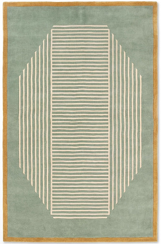 Tapis de luxe Octagon Lines Sage