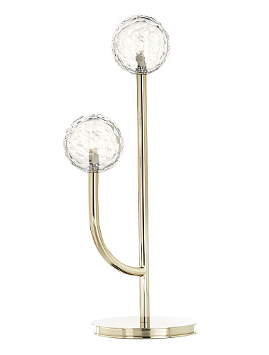Lampe de Table Cactus en Cristal Doré