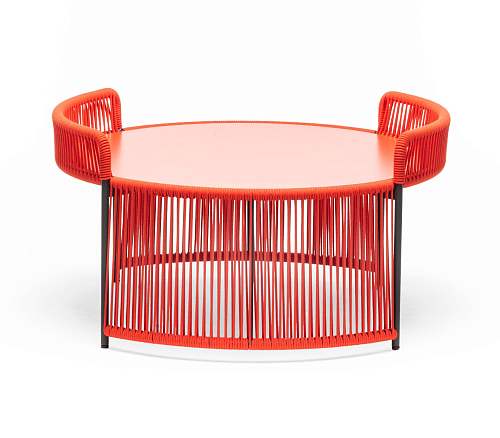 Table Basse de Jardin Ronde Rouge Altana ME