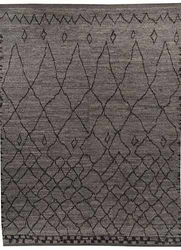 Tapis Berbère Marron à Poil Long