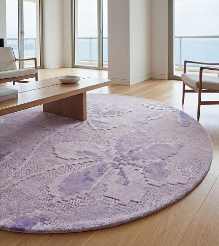 Tapis fait main Lavender Bloom