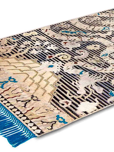 Tapis noué main Dragon