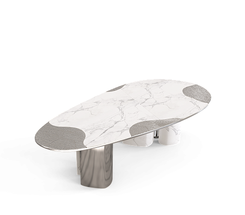 Table Athena Carrara & Argent
