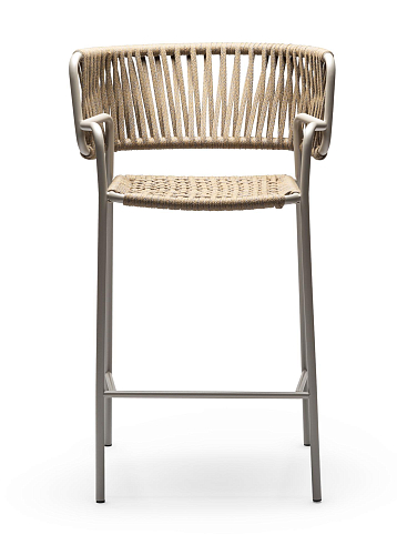 Tabouret de Bar d'Extérieur Klot SG Sable et Beige