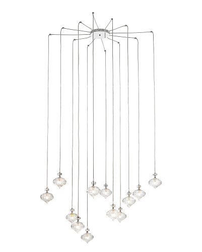 Lustre Murano 12 Lumières en Verre Soufflé