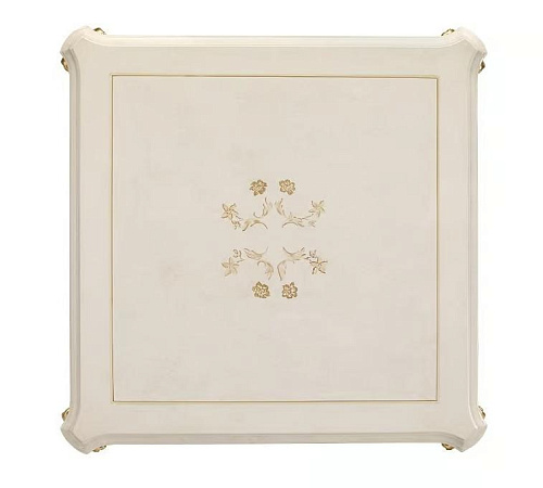 Table d'Appoint Italienne Ivoire / Or