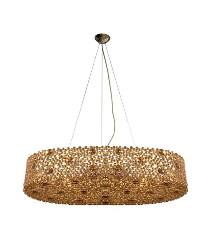 Lustre ovale en verre bronze Éternelle