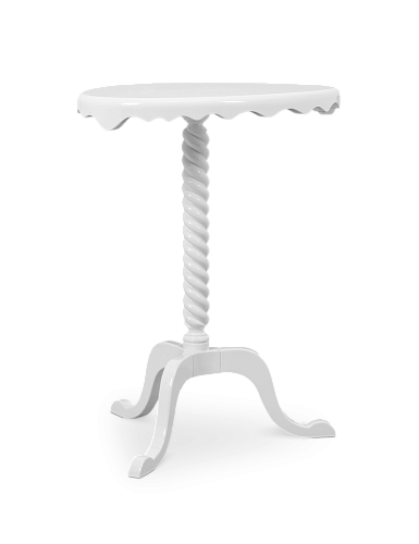 Table d'Appoint Ottoman Blanche