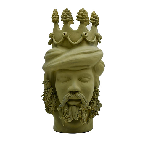 Sculpture Tête De Maure Pistache
