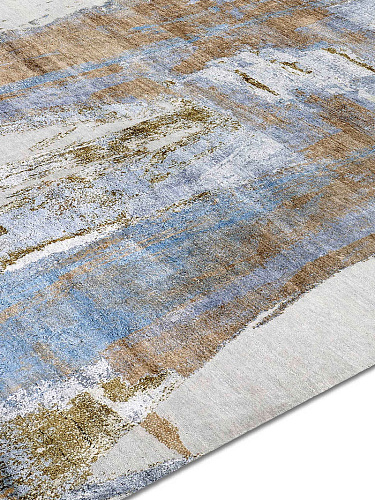 Tapis tissé main Gold Rouille