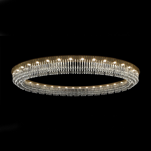 Lustre Ovale avec Gouttes en Verre de Murano